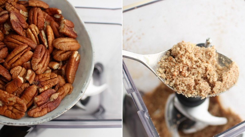 pecans in a blender