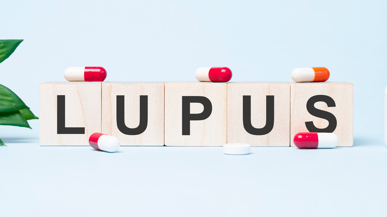 lupus spelled out on wooden blocks