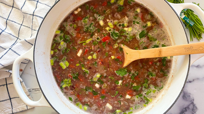 soup in a pot 