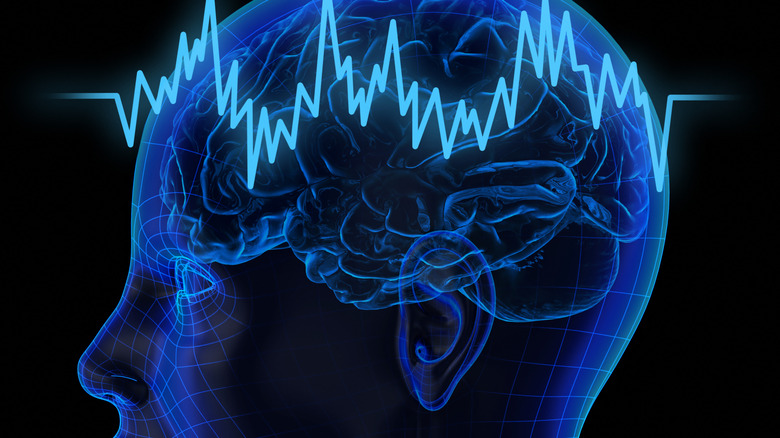 Concept image of brain waves