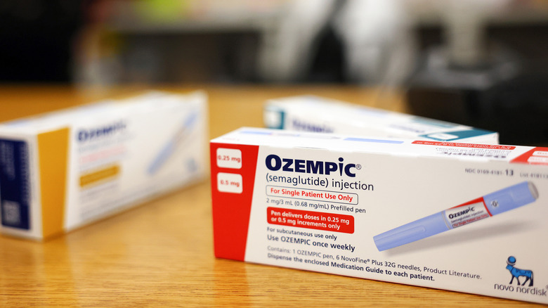 Boxes of Ozempic injections