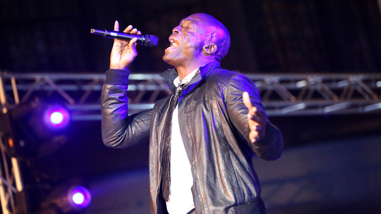 Singer Seal performing onstage