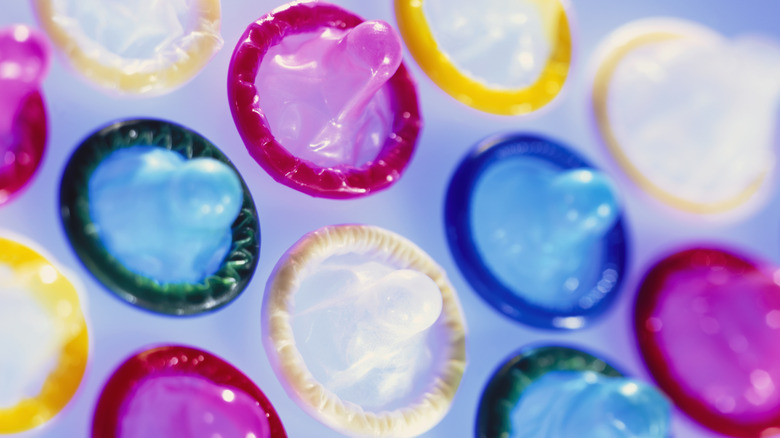 colorful condoms