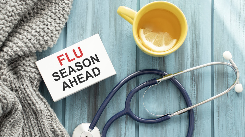 Flu Season Ahead sign