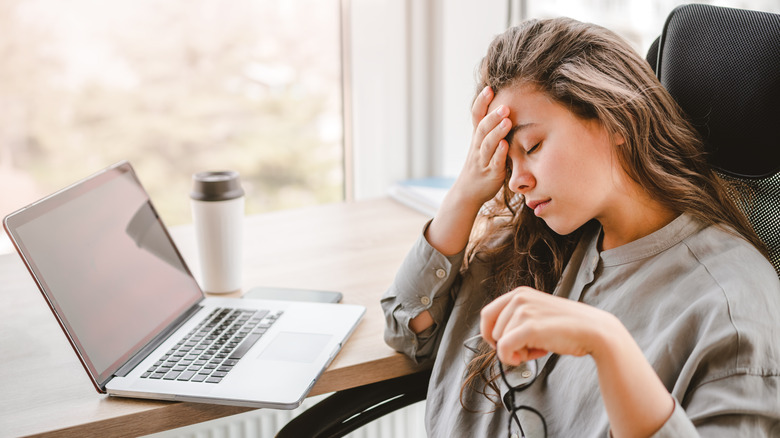 burnout woman stressed