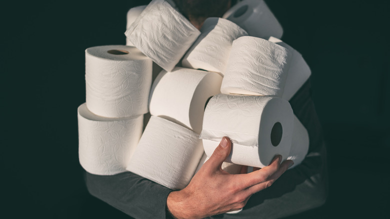 hoarding toilet paper 