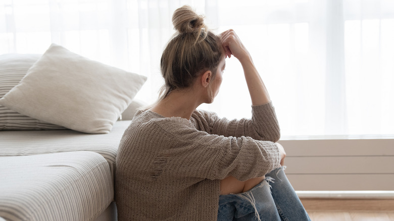 depressed woman feeling lost