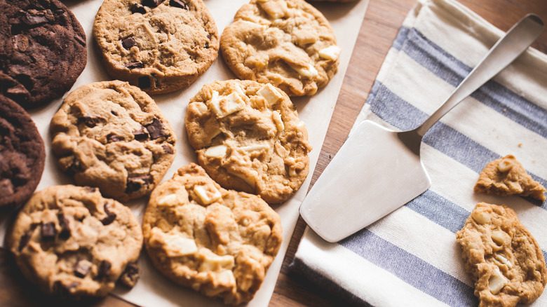 Assorted cookies on a plate