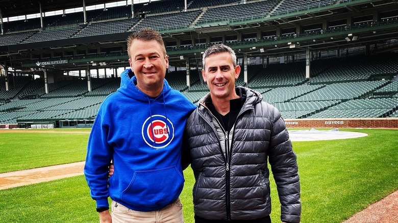 Dr. Jarrod Spencer and Aaron Bartz at Wrigley Field