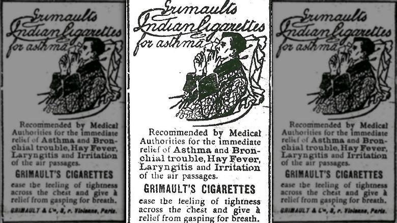 Grimault's Cigarettes, 1907 ad