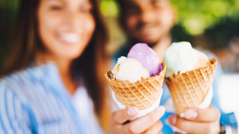 couple eating ice cream