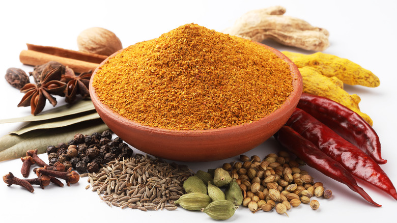 bowl of ground spices