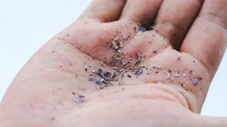 Microplastics in hand