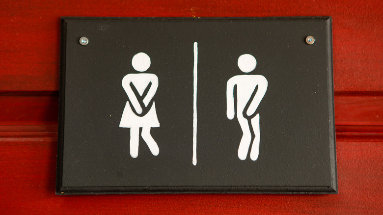 funny restroom signs