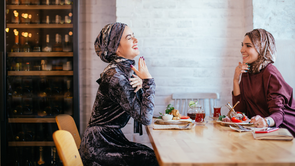 Women eating