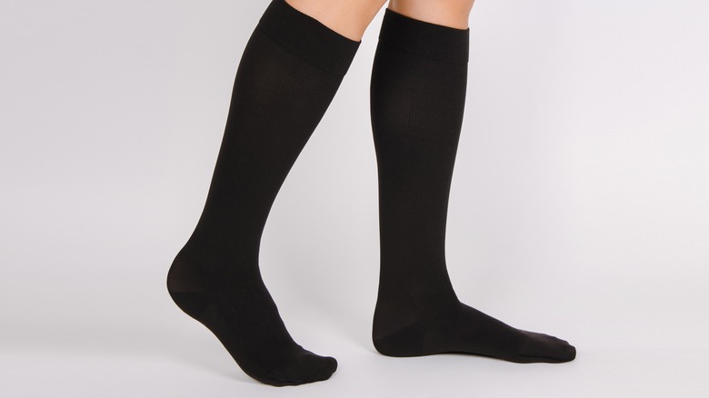 Person wearing Medical Compression Stockings