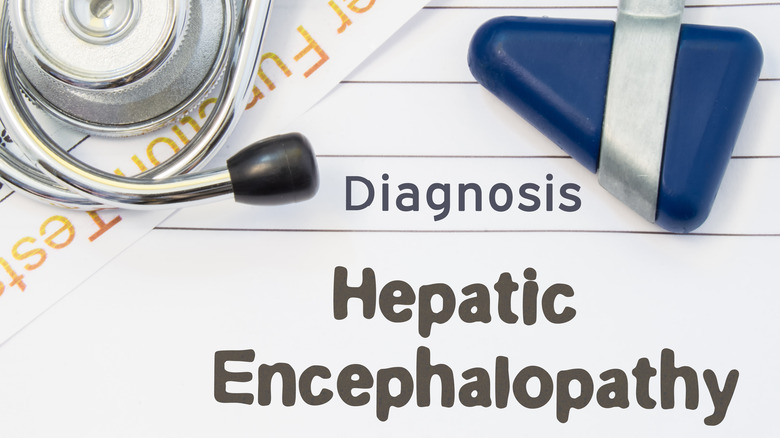 Medical paper reading "diagnosis hepatic encephalopathy"