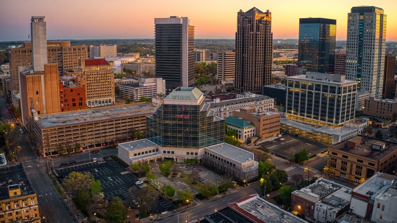 The skyline of Birmingham, Alabama