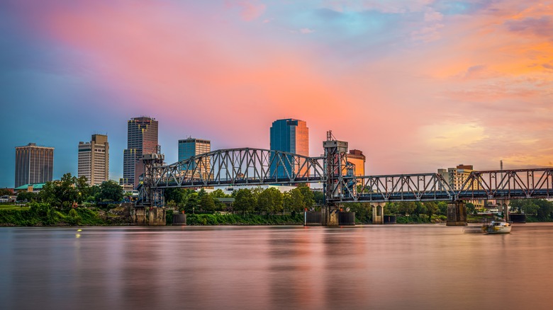 The skyline of Little Rock, Arkansas