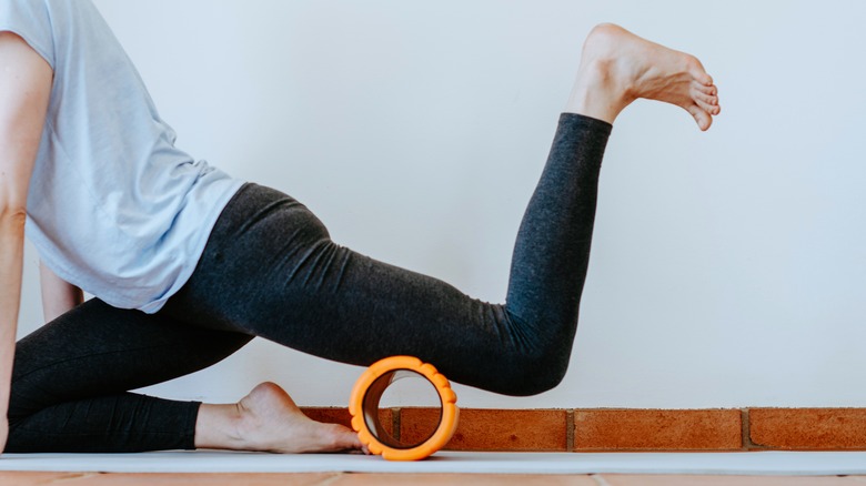 Using foam roller post-workout