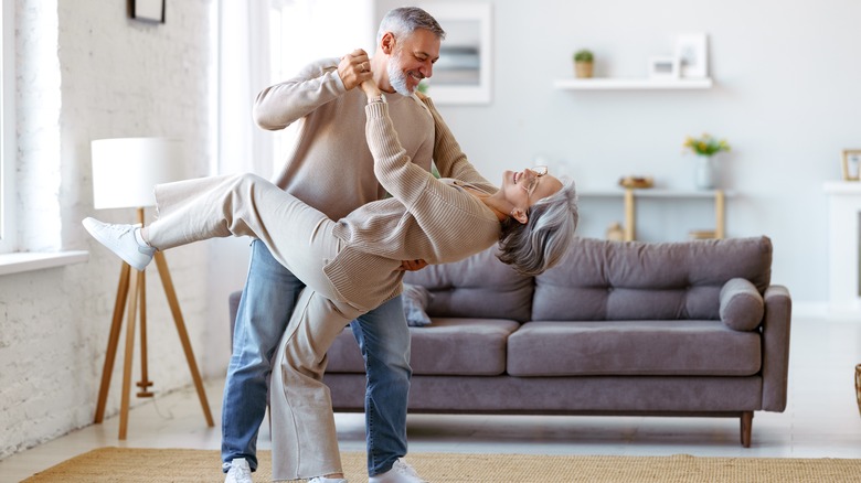 older couple dancing