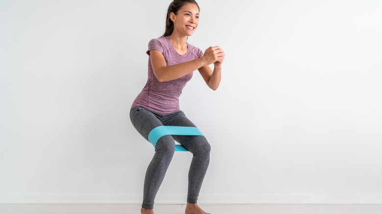 woman doing lateral walk