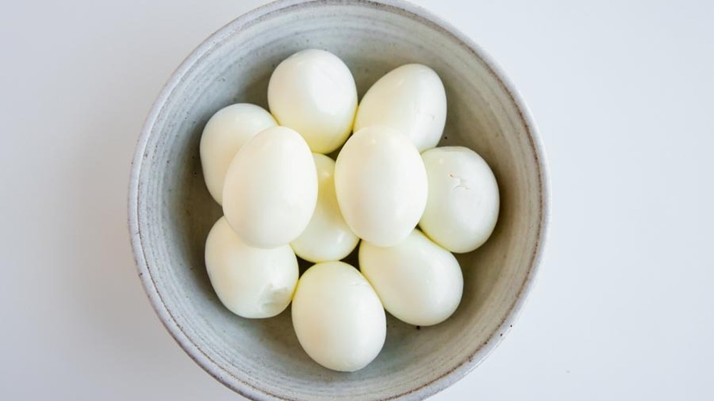 bowl of hard-boiled eggs