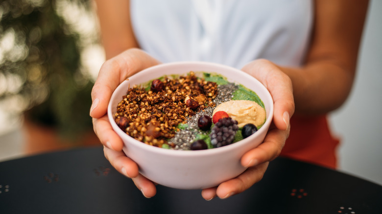 Beans in a bowl for smoothie