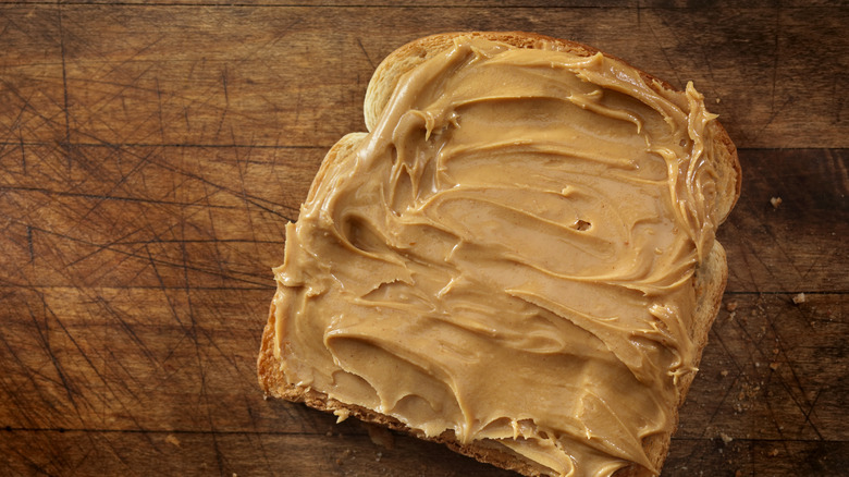 Peanut butter on toast