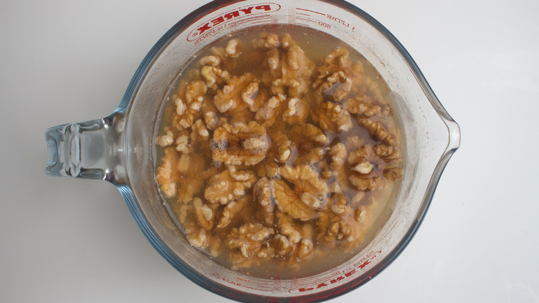 walnuts in water