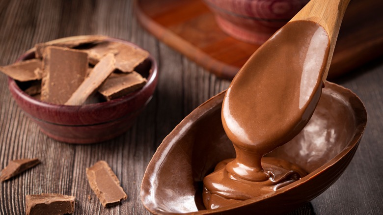 display of different types of chocolate