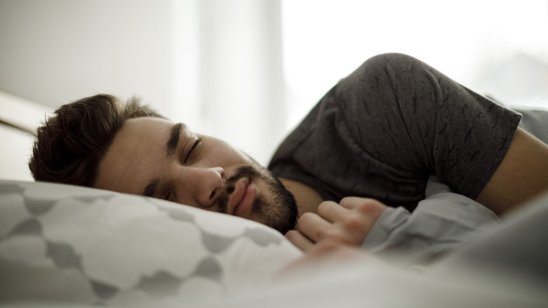 Man sleeping peacefully