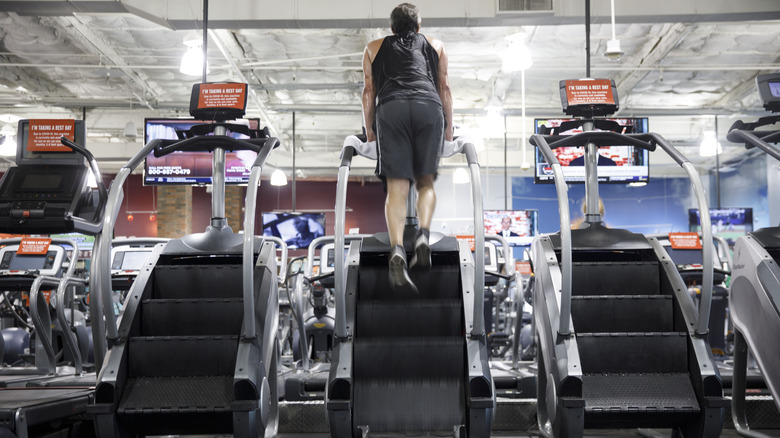 Man on stairmaster