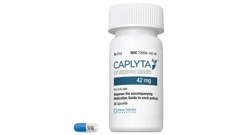 Caplyta bottle and pill