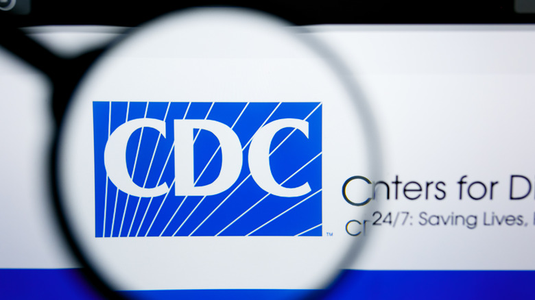closeup of CDC logo on website