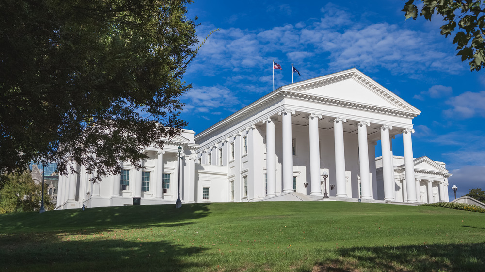 Exterior of the Virginia state capitol building