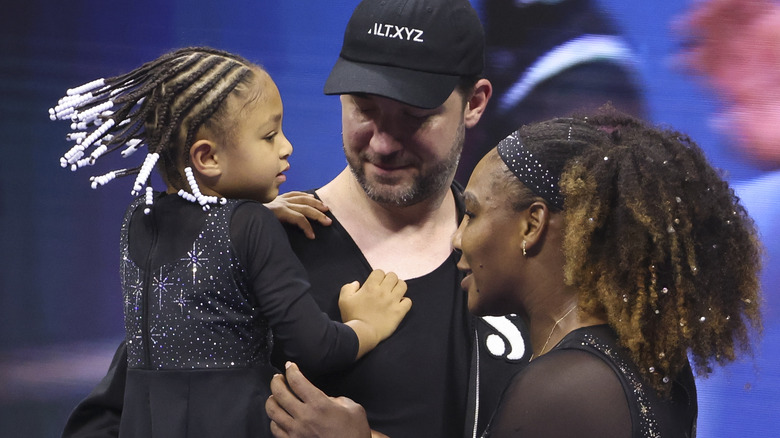 Serena Williams with Olympia and Alexis