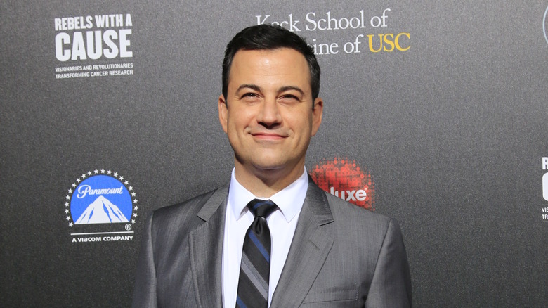 Actor Jimmy Kimmel smiling at an event