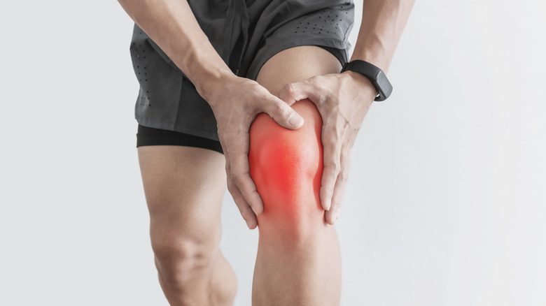 Man with knee pain