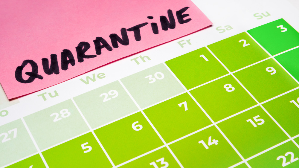 Quarantine calendar