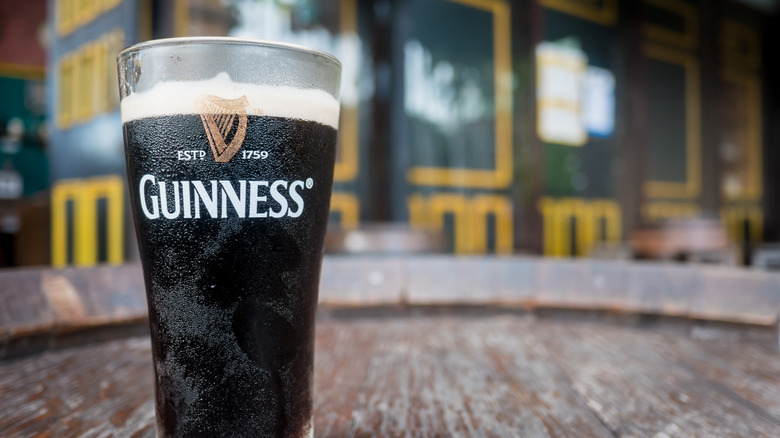 Guinness beer in glass