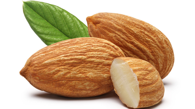 close up. of almonds