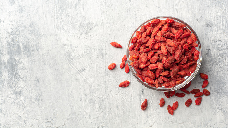 goji berries in a bowl 