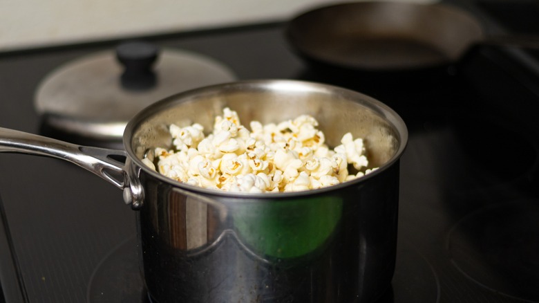 Making popcorn at home