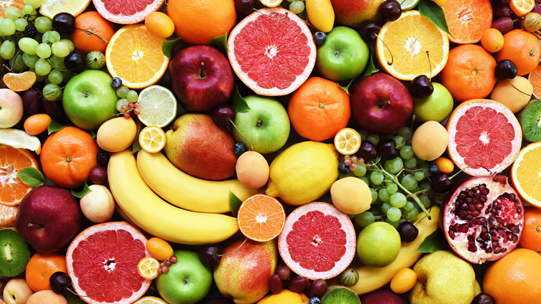 An assortment of fresh fruits