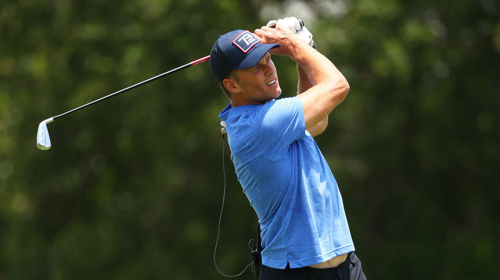 Tom Brady golfing