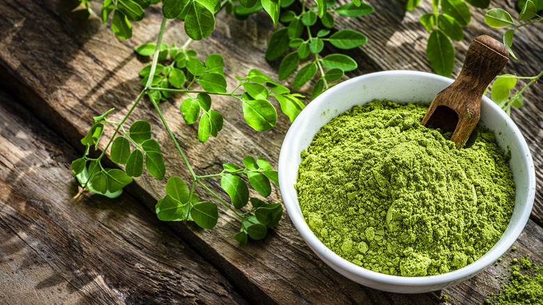 moringa leaves and powder