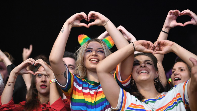 Teens at Pride event