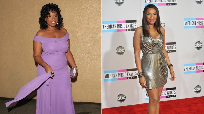 Jennifer Hudson before and after her weight loss