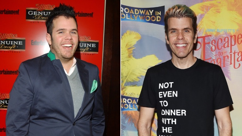 Perez Hilton before and after his weight loss